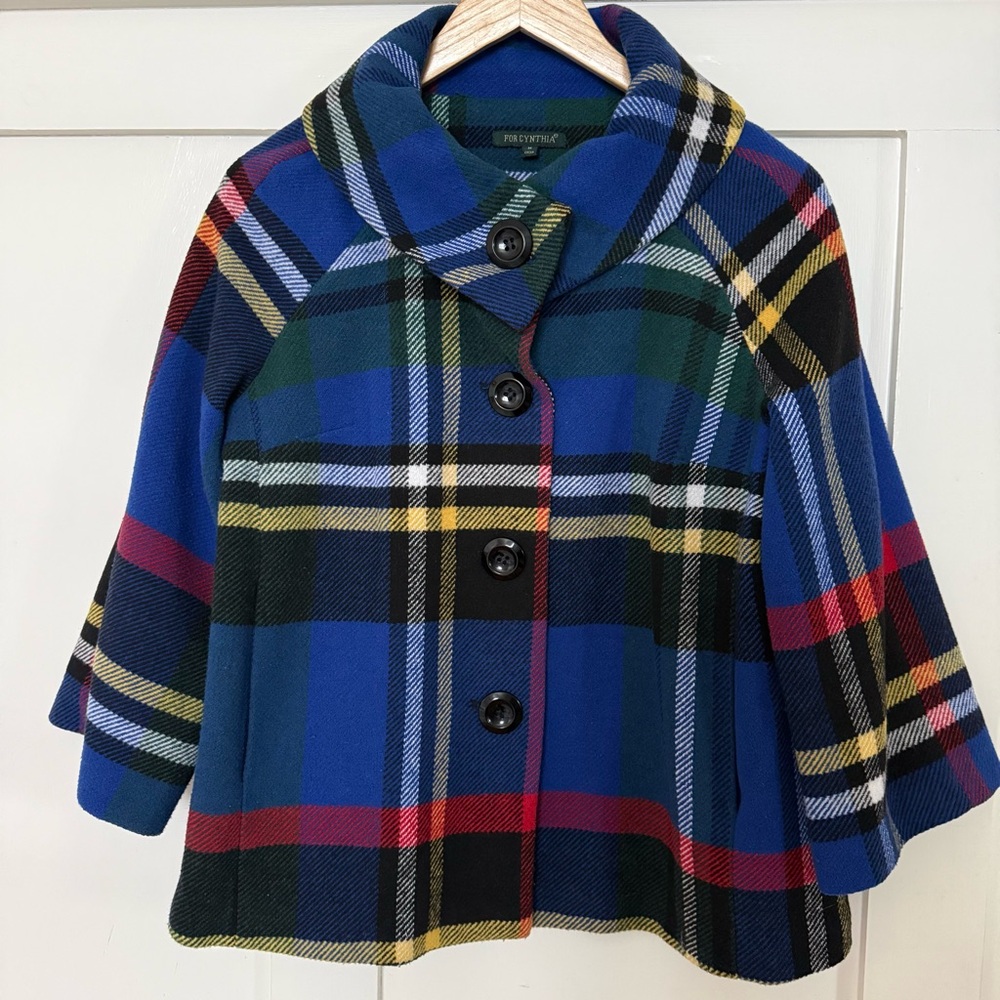 Vintage-inspired Adorable Plaid Coat